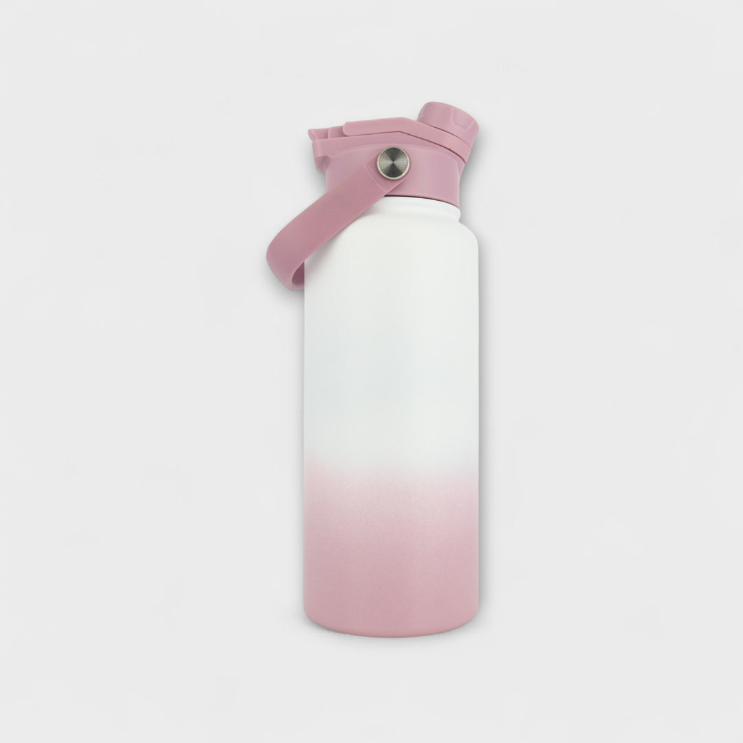 Alpha Bottle 1000mL Insulated Water Bottle | Sip & Chug Lid | Ice Plum