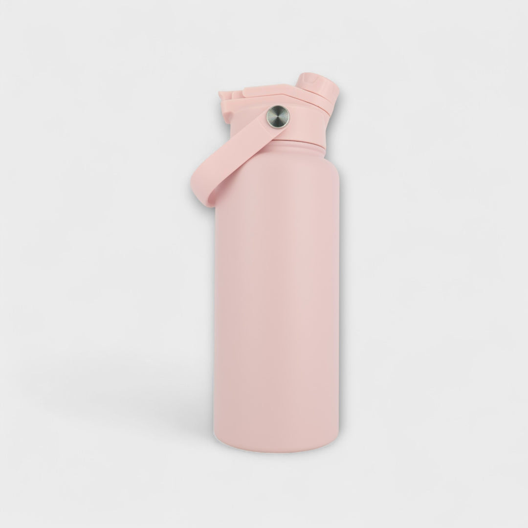 Alpha Bottle 1000mL Insulated Water Bottle | Sip & Chug Lid | Dusty Pink
