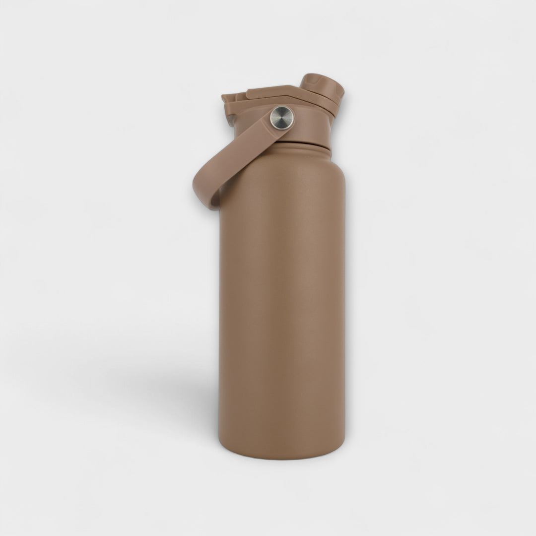 Alpha Bottle 1000mL Insulated Water Bottle | Sip & Chug Lid | Mocha