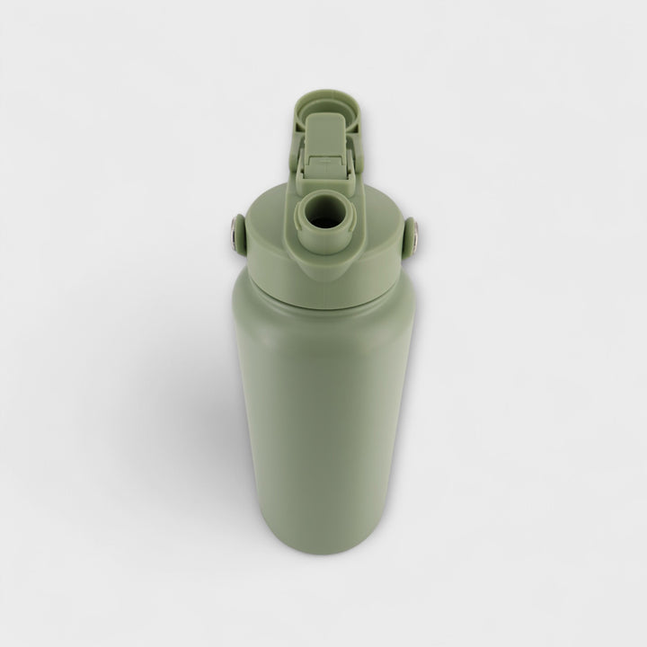 Alpha Bottle 1000mL Insulated Water Bottle | Sip & Chug Lid | Olive