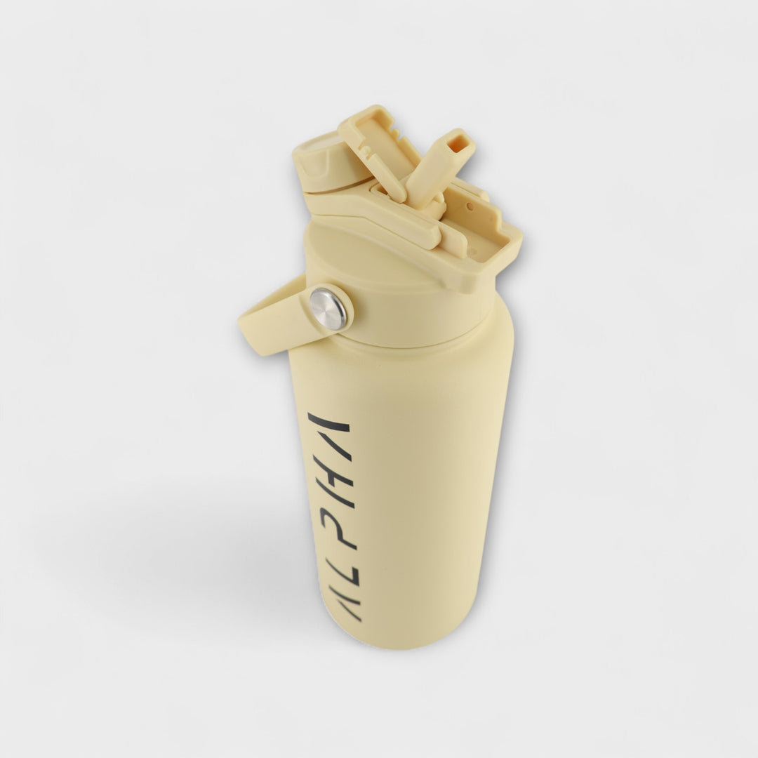 Alpha Bottle 1000mL Insulated Water Bottle | Sip & Chug Lid | Sand