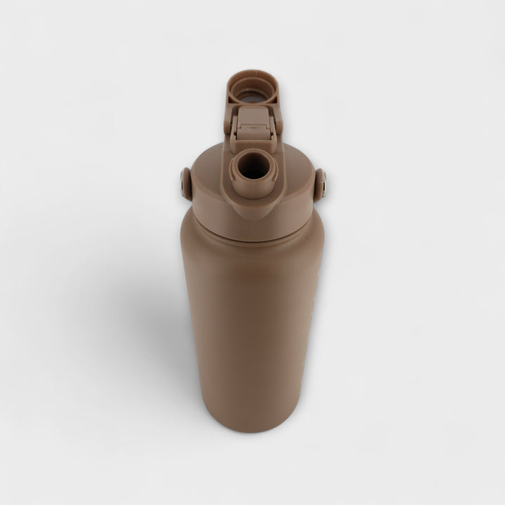 Alpha Bottle 1000mL Insulated Water Bottle | Sip & Chug Lid | Mocha