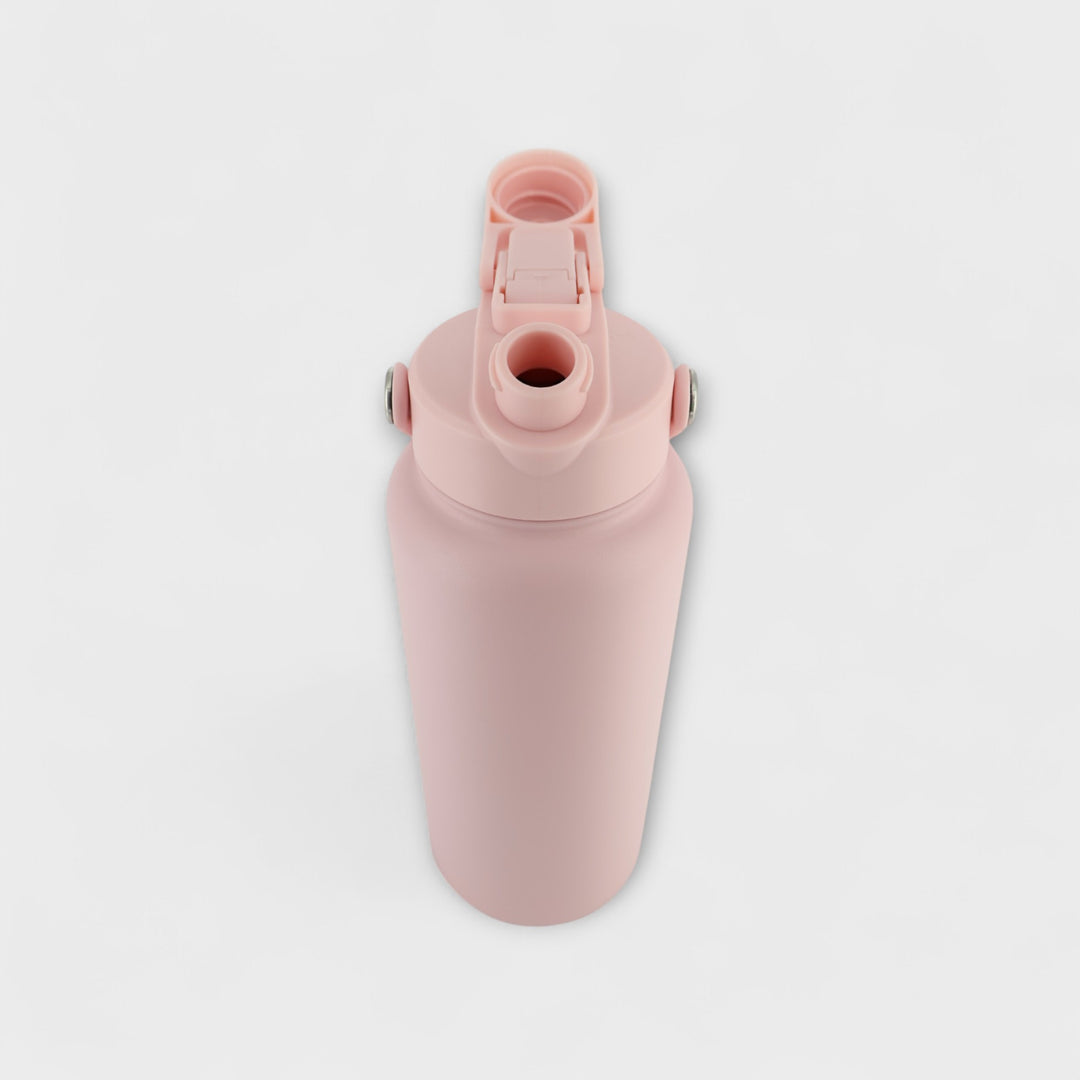 Alpha Bottle 1000mL Insulated Water Bottle | Sip & Chug Lid | Dusty Pink