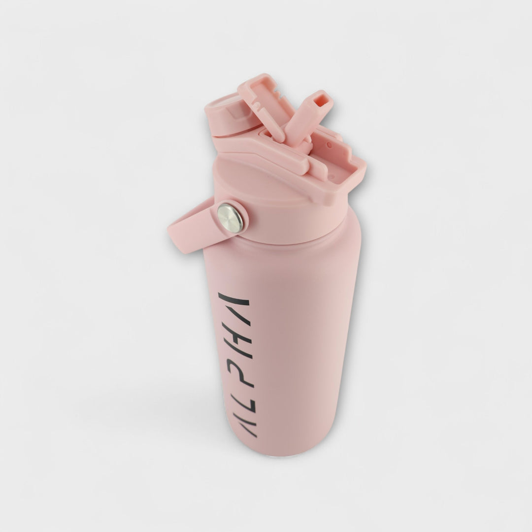 Alpha Bottle 1000mL Insulated Water Bottle | Sip & Chug Lid | Dusty Pink