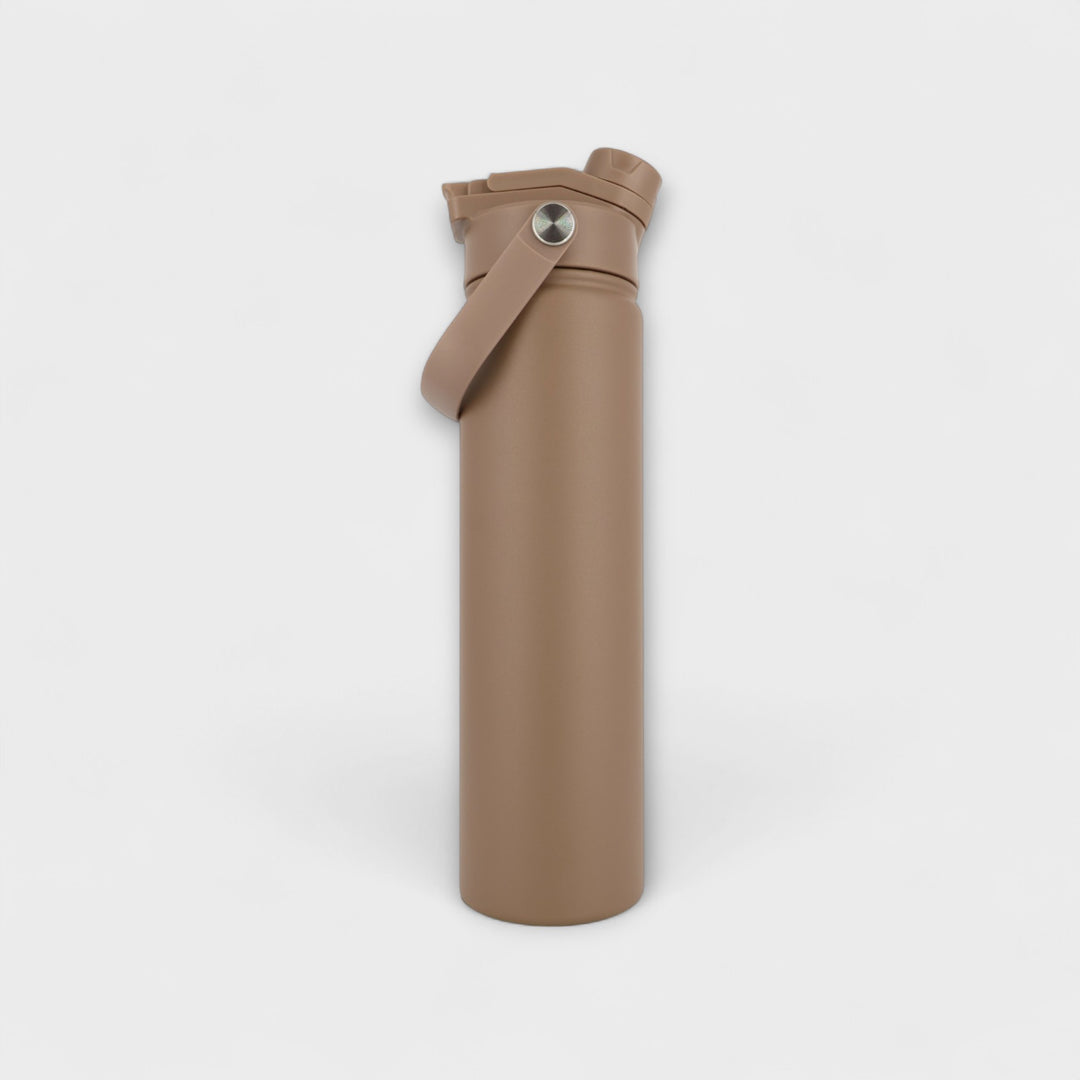 Alpha Bottle 750mL Insulated Water Bottle | Sip & Chug Lid | Mocha