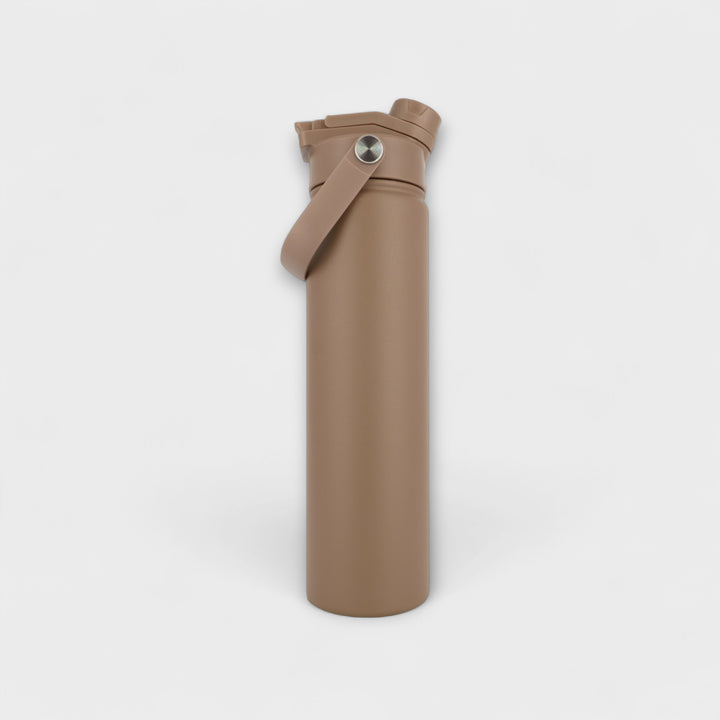 Alpha Bottle 750mL Insulated Water Bottle | Sip & Chug Lid | Mocha