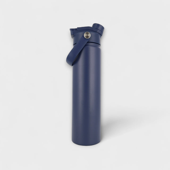 Alpha Bottle 750mL Insulated Water Bottle | Sip & Chug Lid | Navy