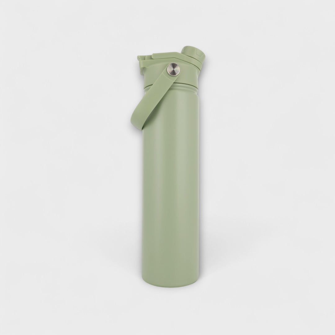 Alpha Bottle 750mL Insulated Water Bottle | Sip & Chug Lid | Olive