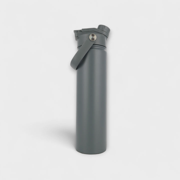 Alpha Bottle 750mL Insulated Water Bottle | Sip & Chug Lid | Charcoal