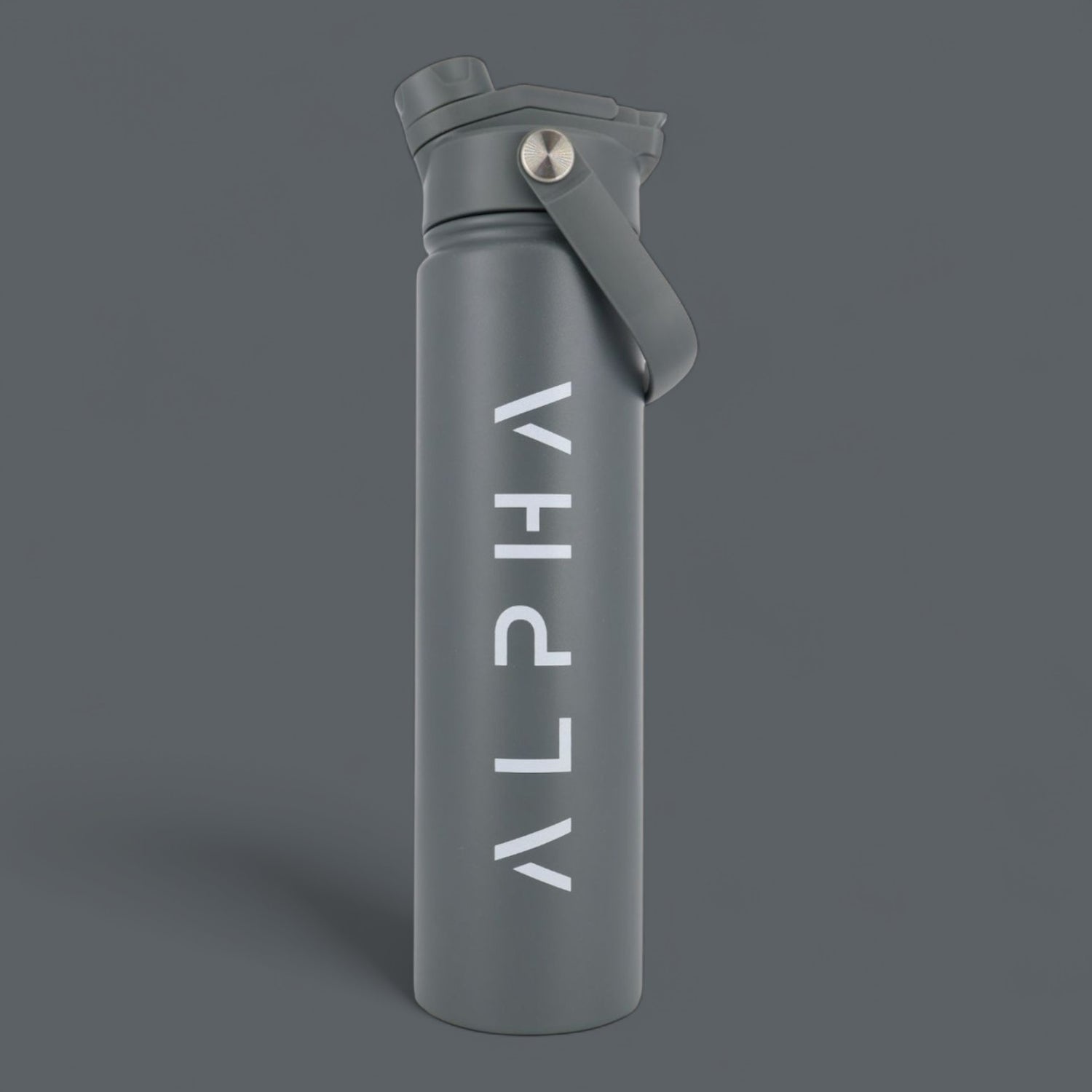 Alpha Bottle 750mL Insulated Water Bottle | Sip & Chug Lid | Charcoal
