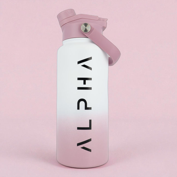 Alpha Bottle 1000mL Insulated Water Bottle | Sip & Chug Lid | Ice Plum
