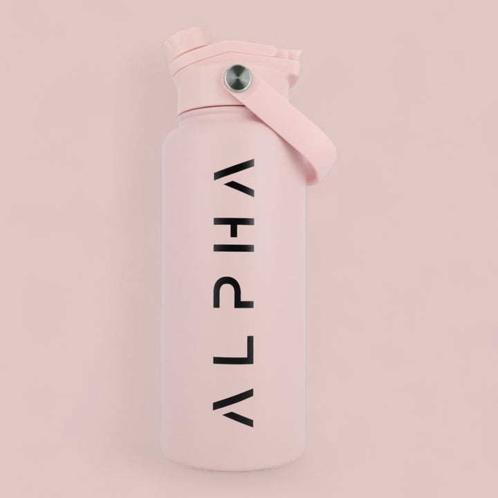 Alpha Bottle 1000mL Insulated Water Bottle | Sip & Chug Lid | Dusty Pink