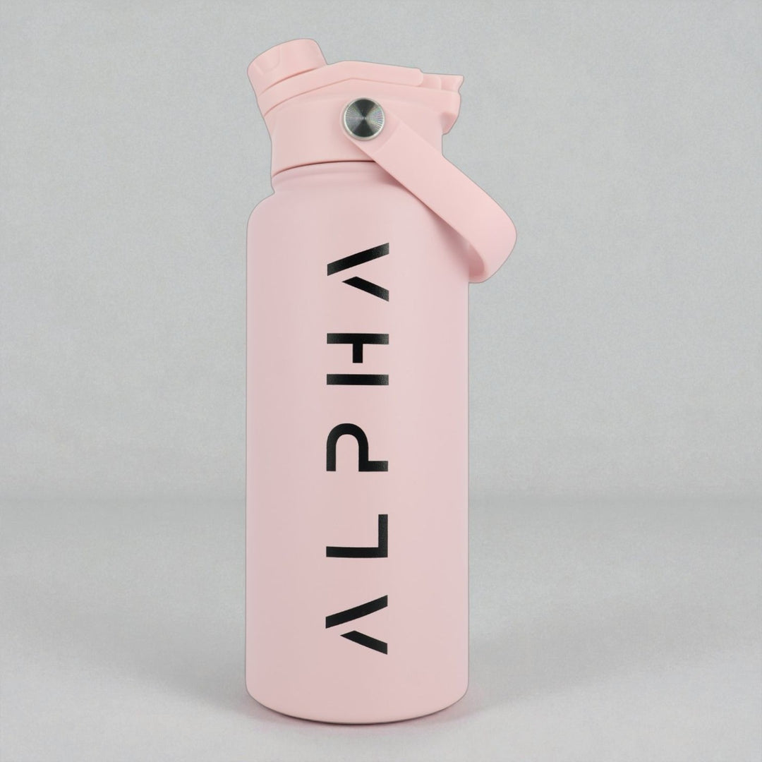 Alpha Bottle 1000mL Insulated Water Bottle | Sip & Chug Lid | Dusty Pink