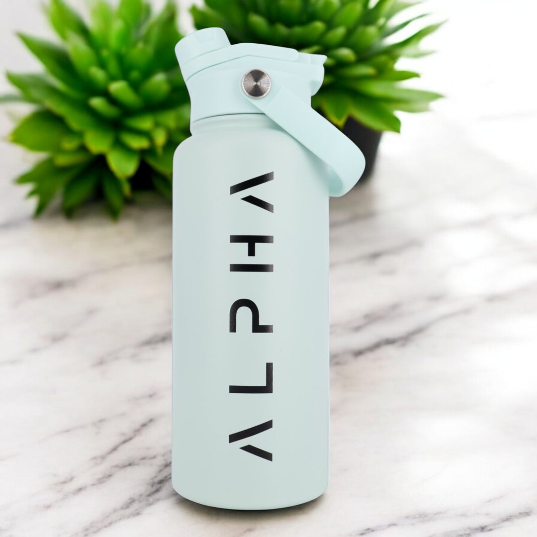 Alpha Bottle 1000mL Insulated Water Bottle | Sip & Chug Lid | Mint