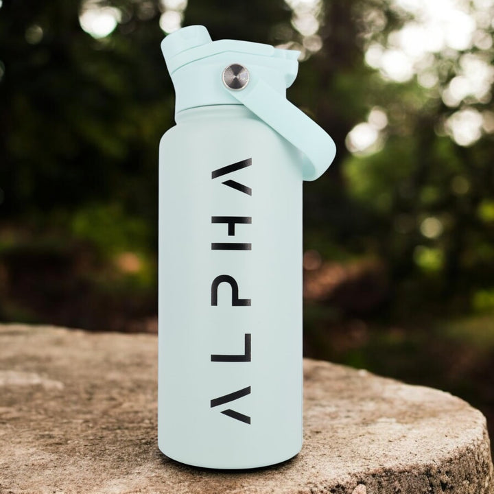 Alpha Bottle 1000mL Insulated Water Bottle | Sip & Chug Lid | Mint