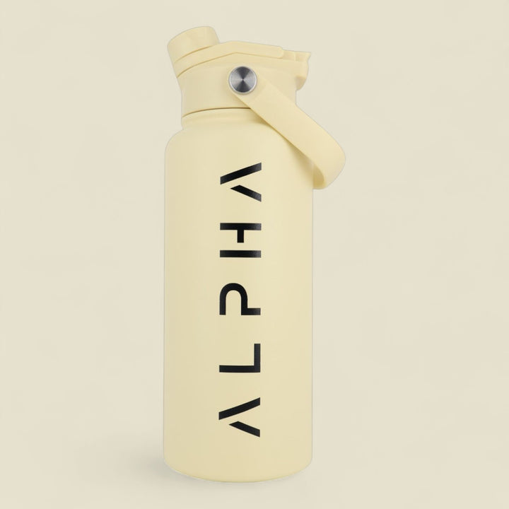 Alpha Bottle 1000mL Insulated Water Bottle | Sip & Chug Lid | Sand