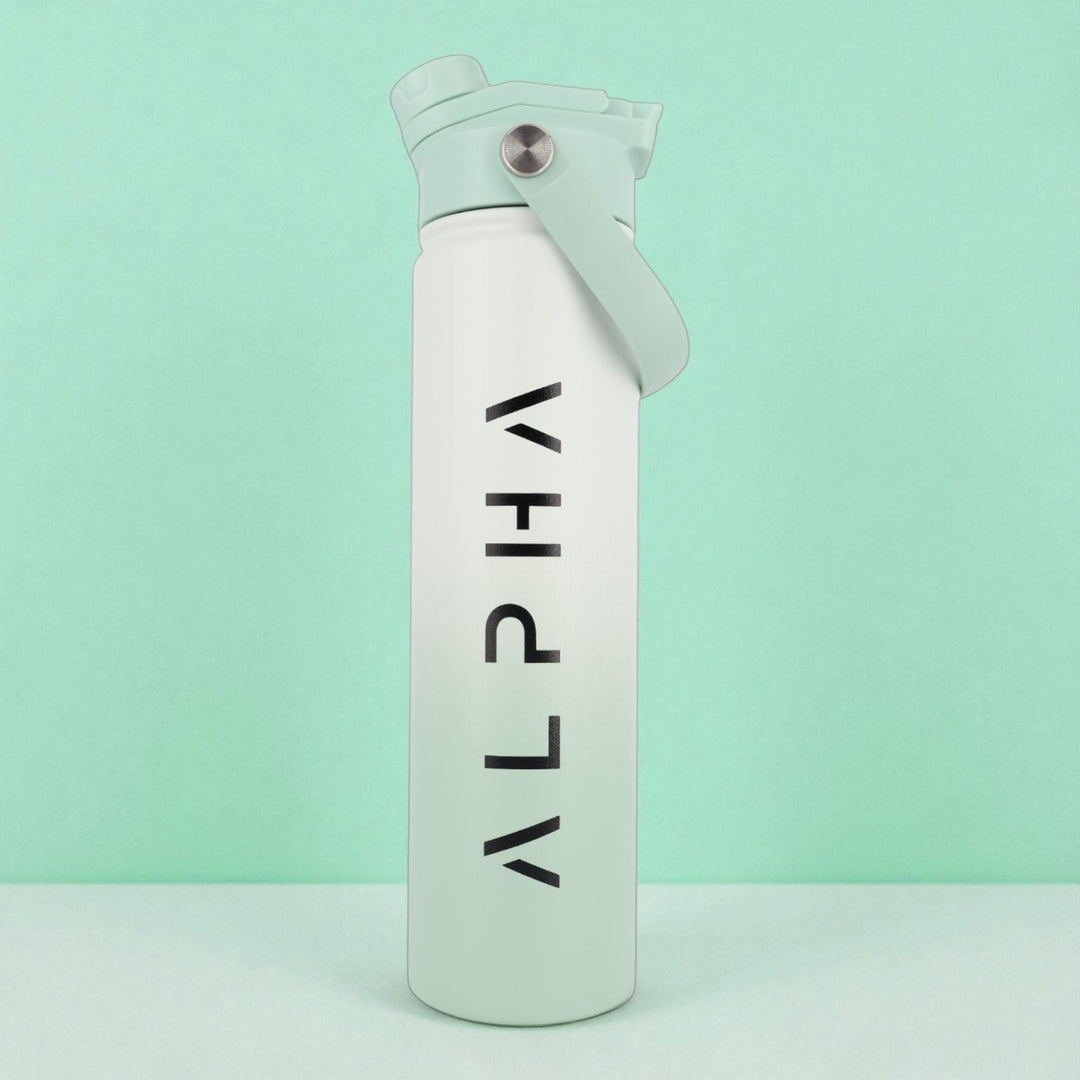 Alpha Bottle 750mL Insulated Water Bottle | Sip & Chug Lid | Ice Mint