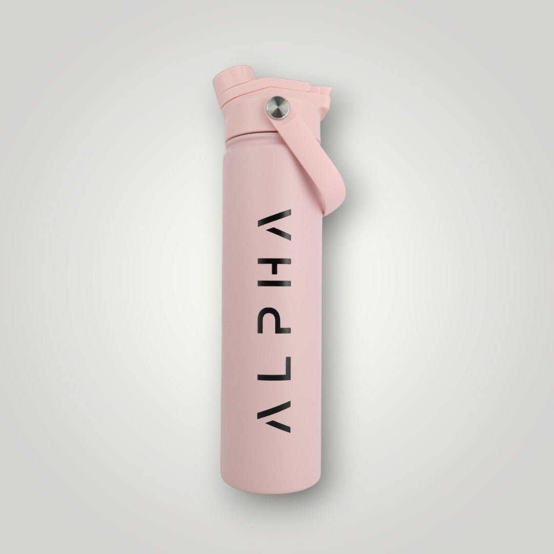 Alpha Bottle 750mL Insulated Water Bottle | Sip & Chug Lid | Dusty Pink