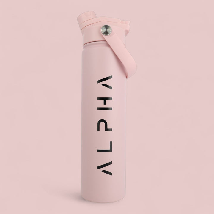 Alpha Bottle 750mL Insulated Water Bottle | Sip & Chug Lid | Dusty Pink
