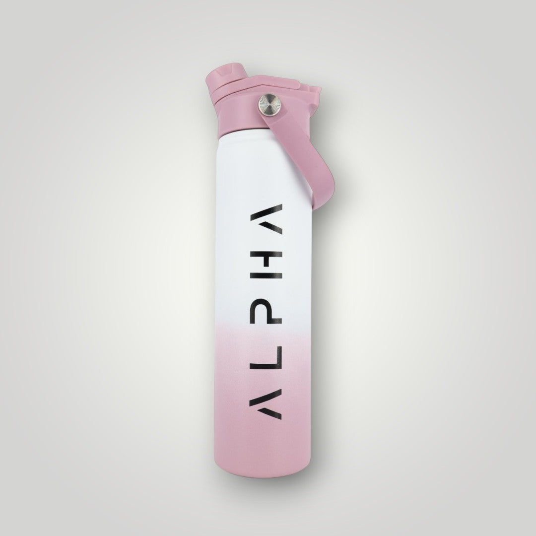 Alpha Bottle 750mL Insulated Water Bottle | Sip & Chug Lid | Ice Plum