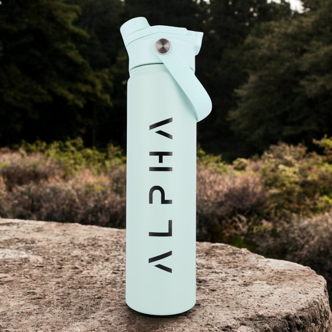 Alpha Bottle 750mL Insulated Water Bottle | Sip & Chug Lid | Mint