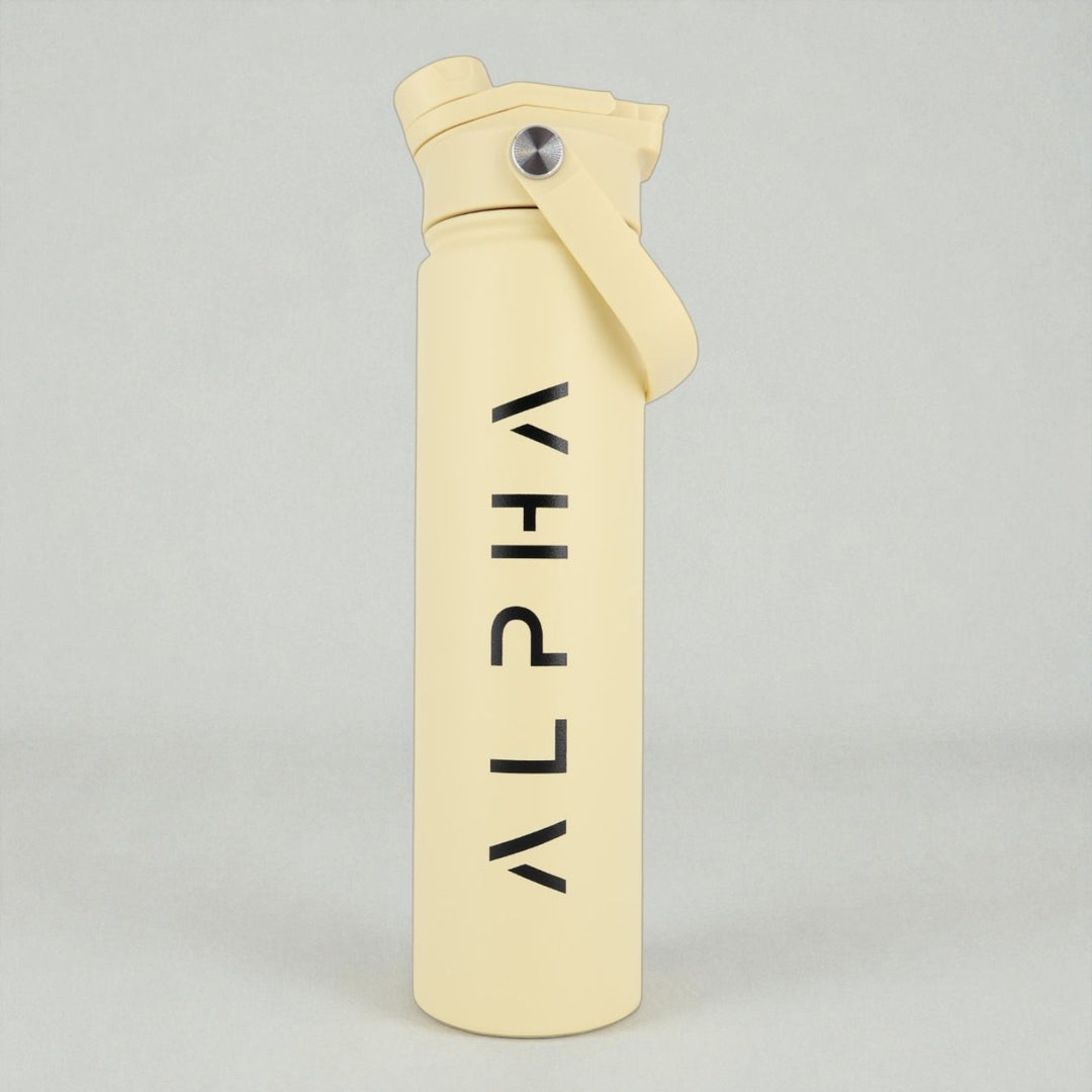 Alpha Bottle 750mL Insulated Water Bottle | Sip & Chug Lid | Sand