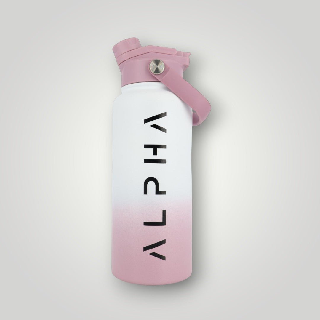Alpha Bottle 1000mL Insulated Water Bottle | Sip & Chug Lid | Ice Plum - Alpha Bottle