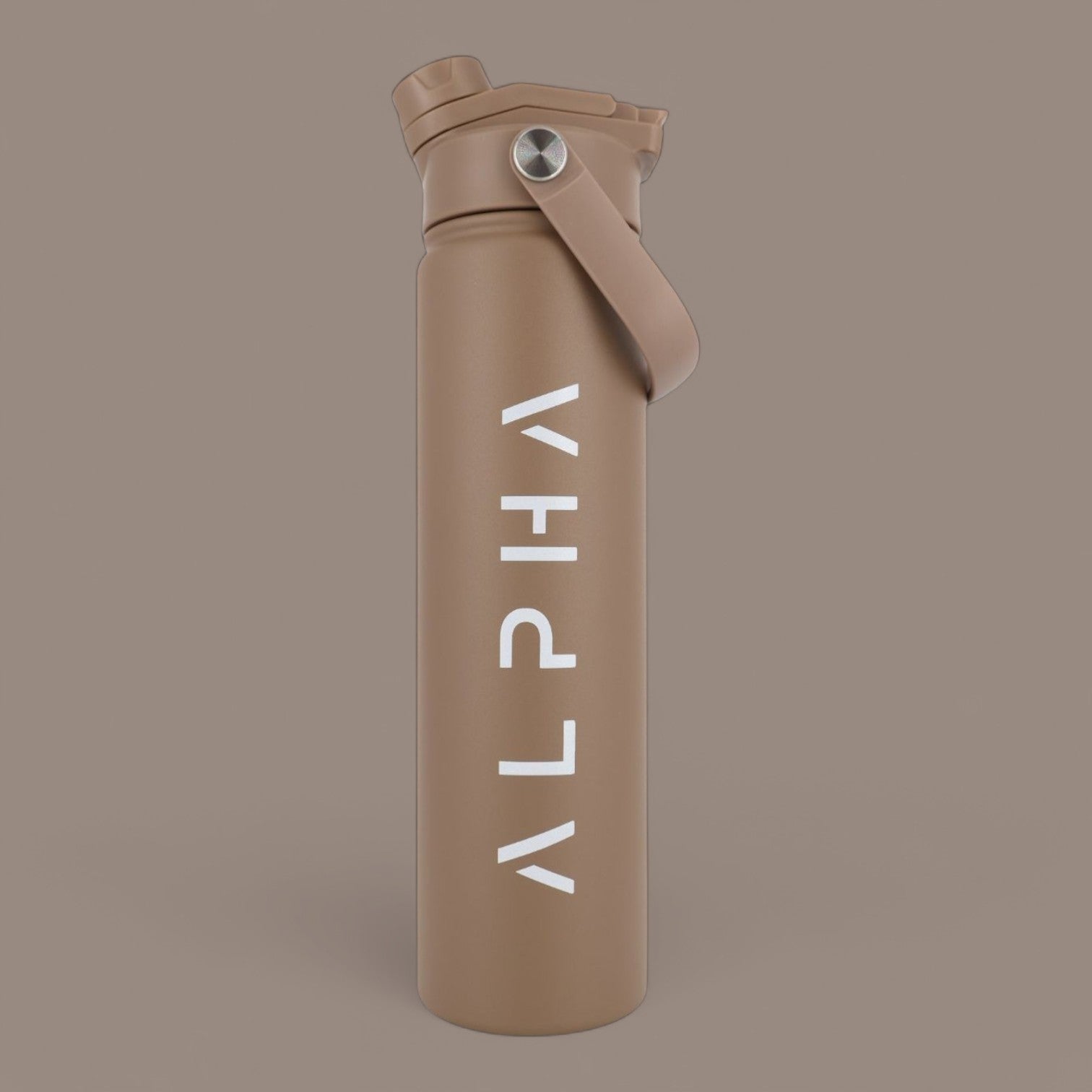 Alpha Bottle 750mL Insulated Water Bottle | Sip & Chug Lid | Mocha - Alpha Bottle
