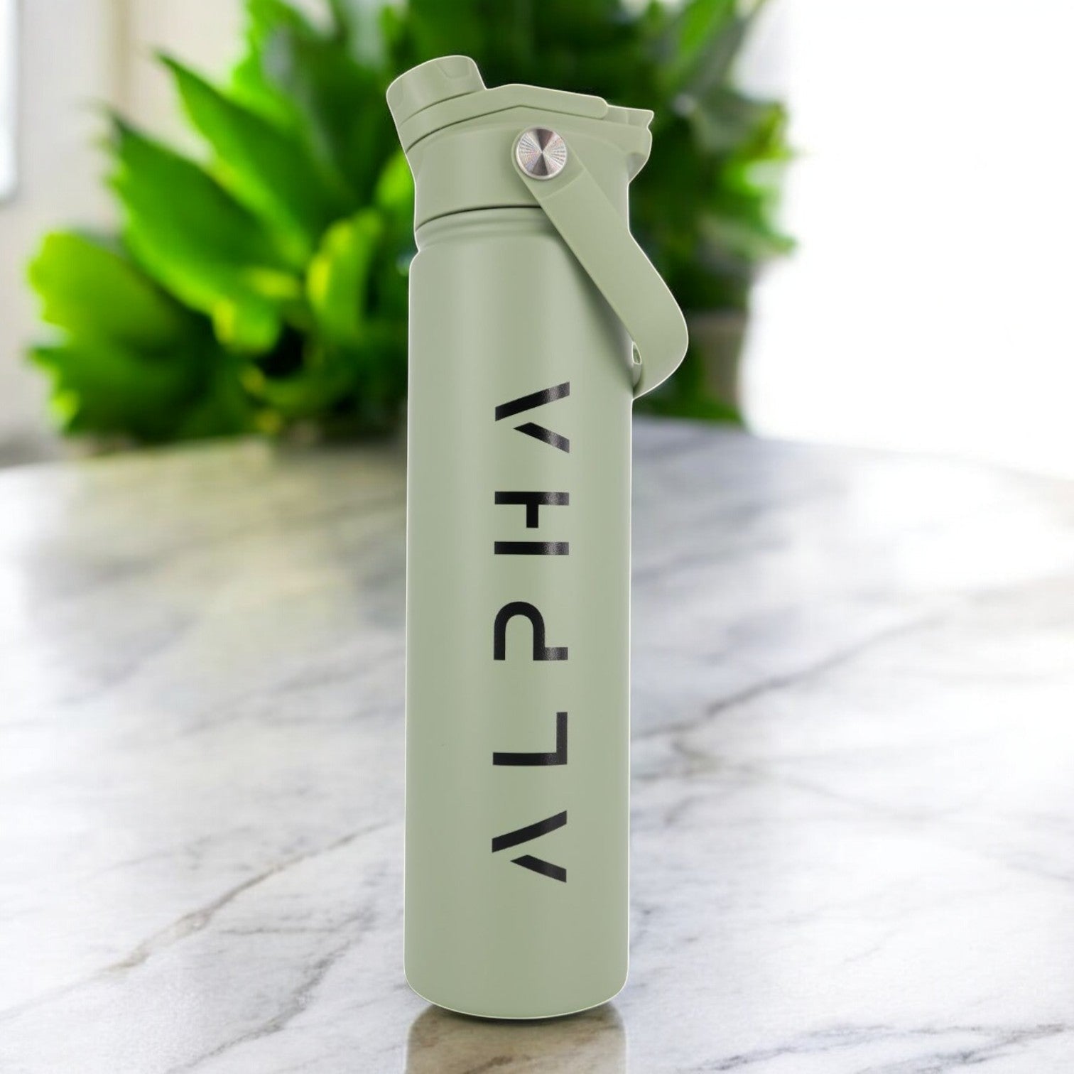 Alpha Bottle 750mL Insulated Water Bottle | Sip & Chug Lid | Olive - Alpha Bottle