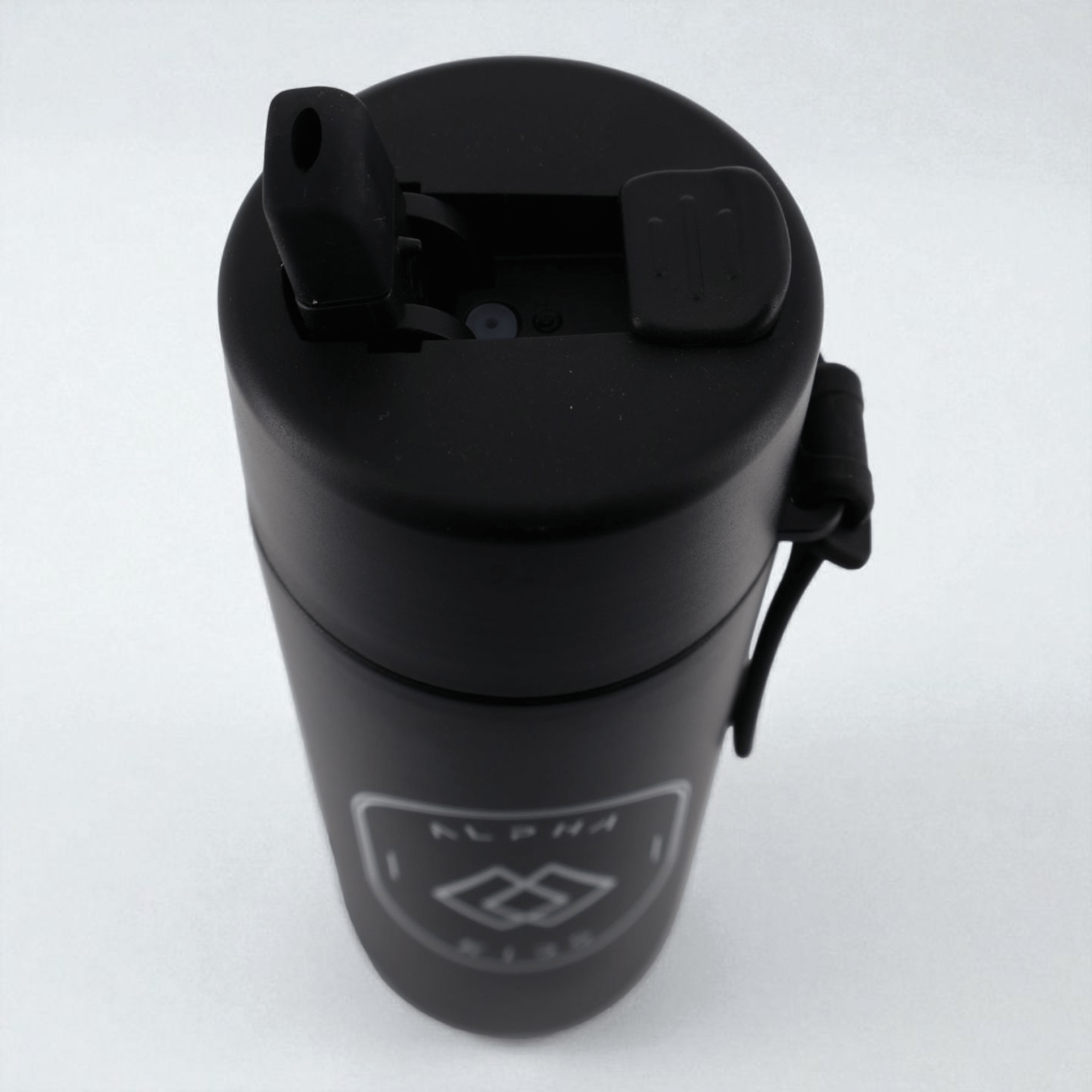 Alpha Kids Stainless Drink Bottle – 600 ml | Leakproof Kids Bottle for School (Black) - Alpha Bottle