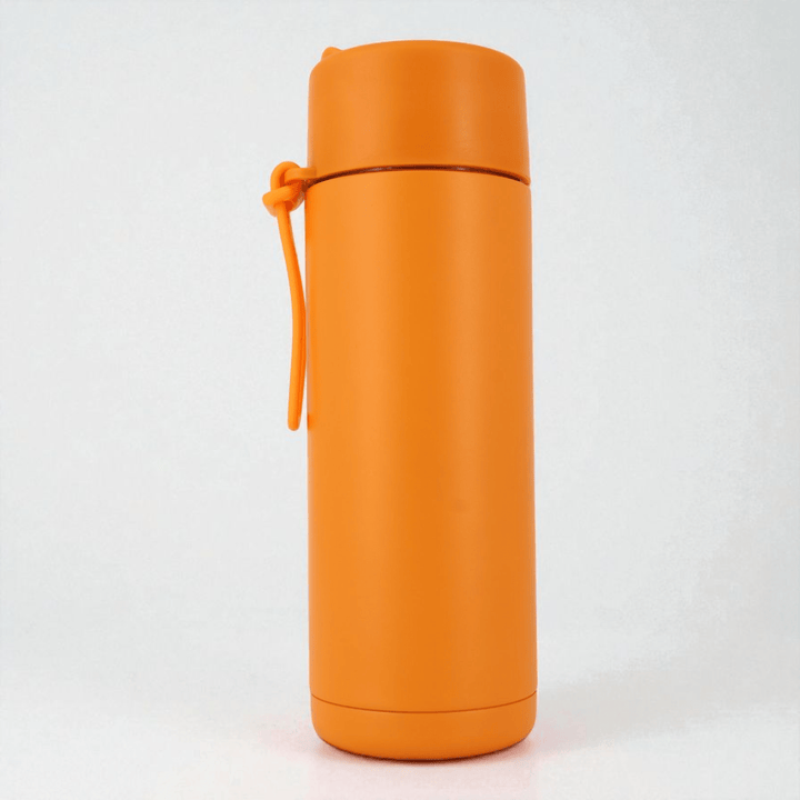 Alpha Kids Stainless Drink Bottle – 600 ml | Leakproof Kids Bottle for School (Burnt Orange) - Alpha Bottle