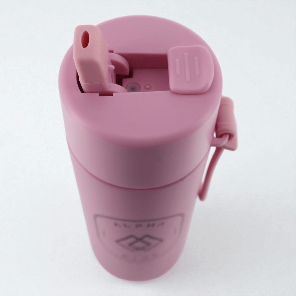 Alpha Kids Stainless Drink Bottle – 600 ml | Leakproof Kids Bottle for School (Dusty Pink) - Alpha Bottle