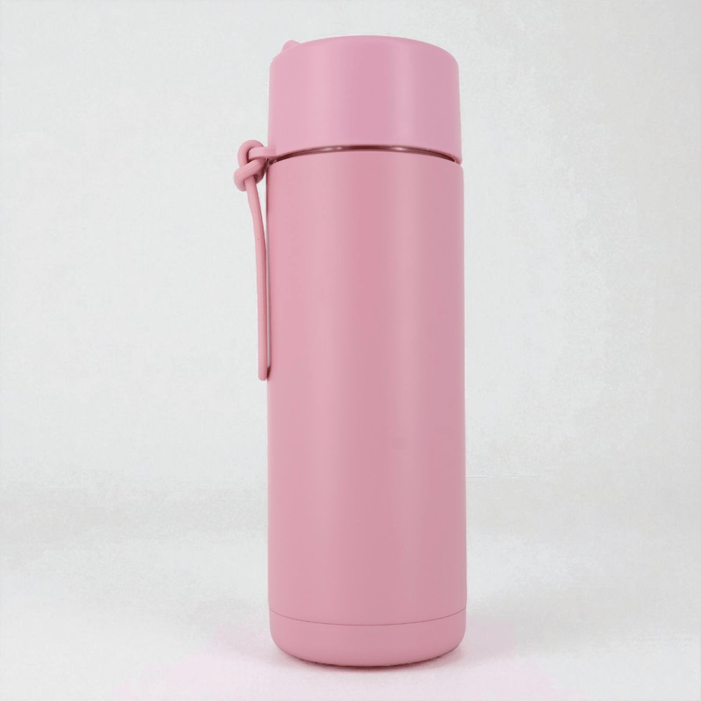 Alpha Kids Stainless Drink Bottle – 600 ml | Leakproof Kids Bottle for School (Dusty Pink) - Alpha Bottle