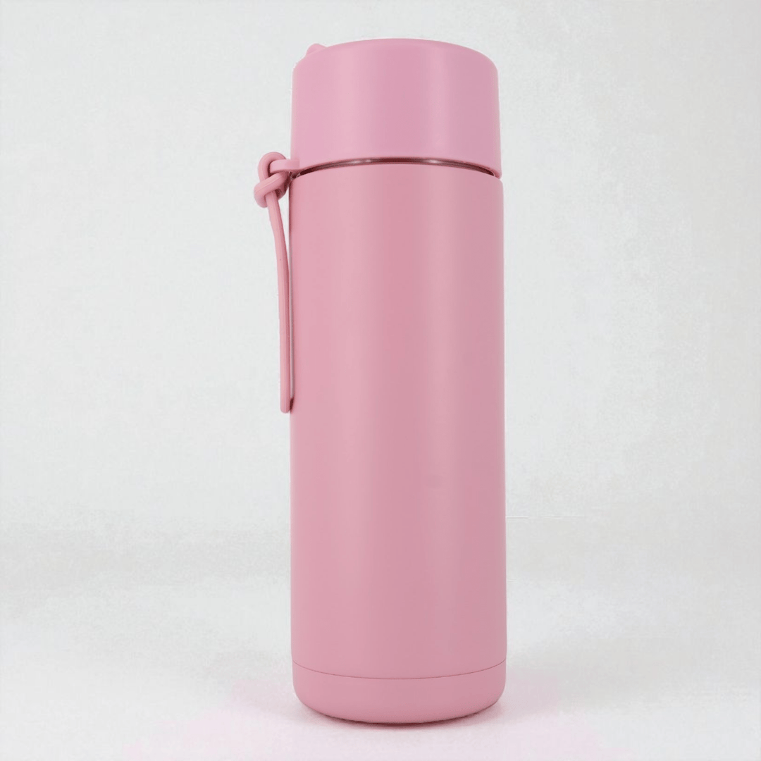 Alpha Kids Stainless Drink Bottle – 600 ml | Leakproof Kids Bottle for School (Dusty Pink) - Alpha Bottle