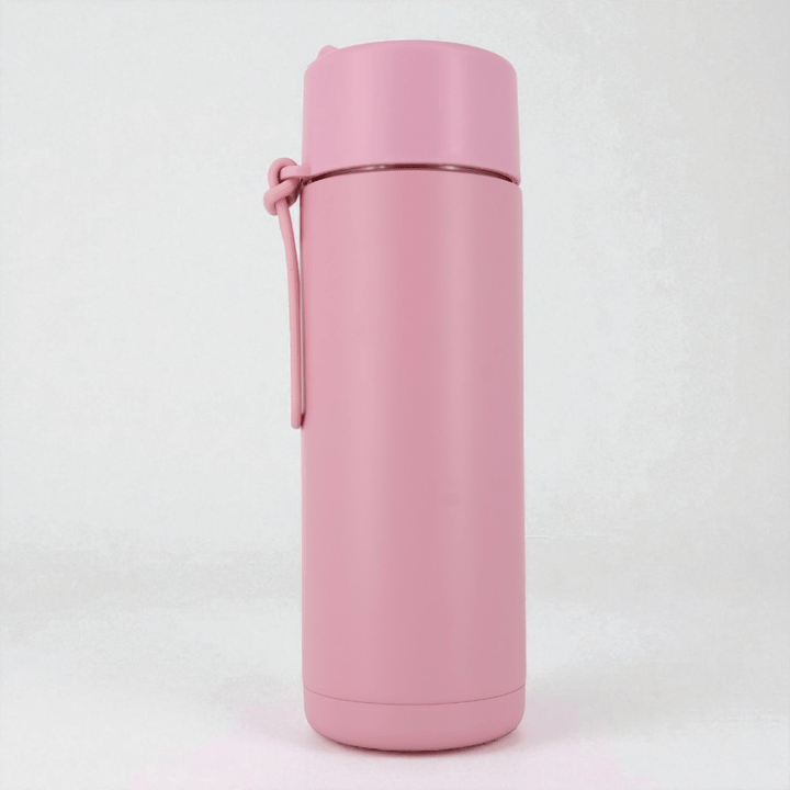 Alpha Kids Stainless Drink Bottle – 600 ml | Leakproof Kids Bottle for School (Dusty Pink) - Alpha Bottle
