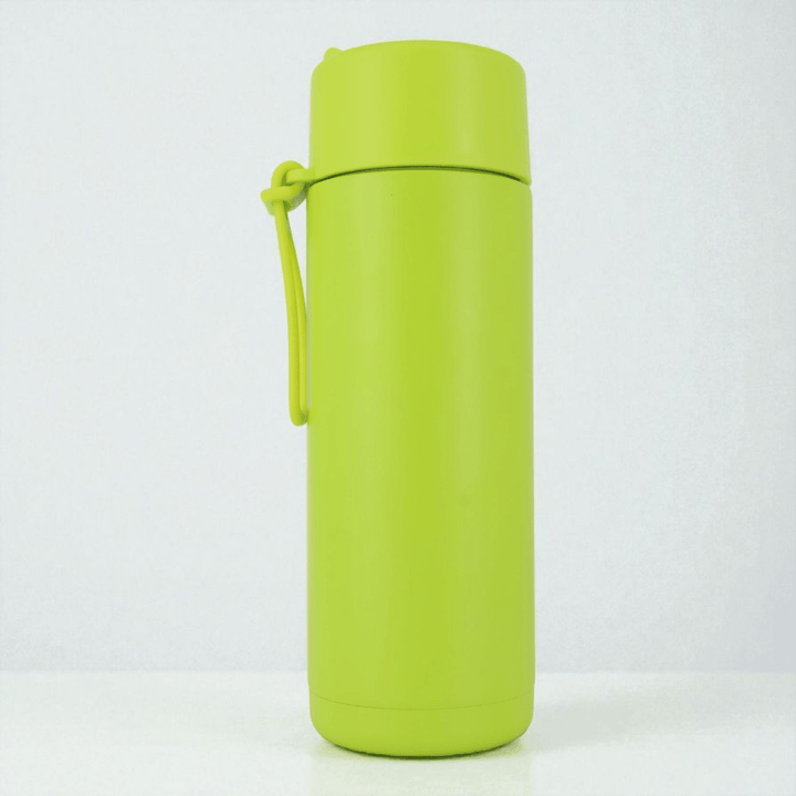Alpha Kids Stainless Drink Bottle – 600 ml | Leakproof Kids Bottle for School (Lime Green) - Alpha Bottle