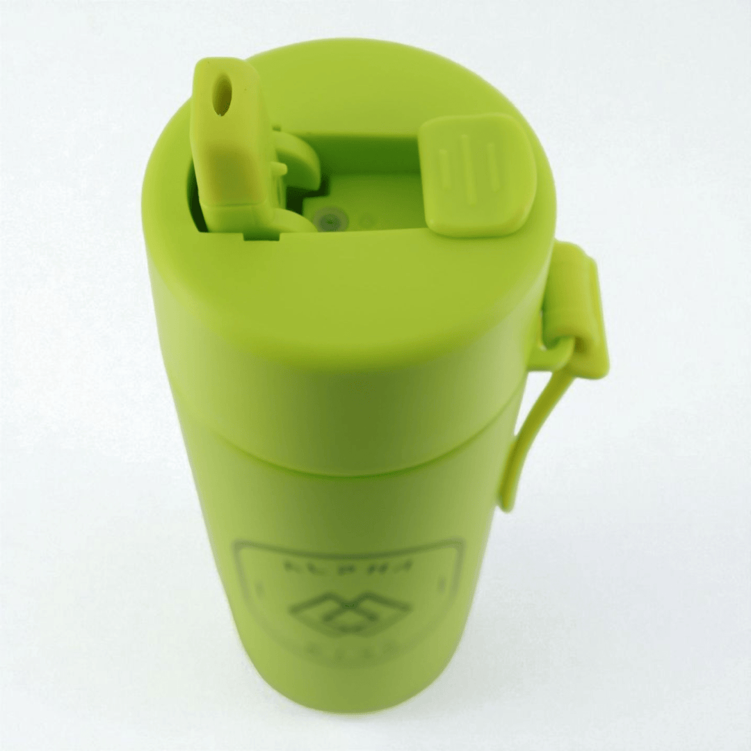 Alpha Kids Stainless Drink Bottle – 600 ml | Leakproof Kids Bottle for School (Lime Green) - Alpha Bottle