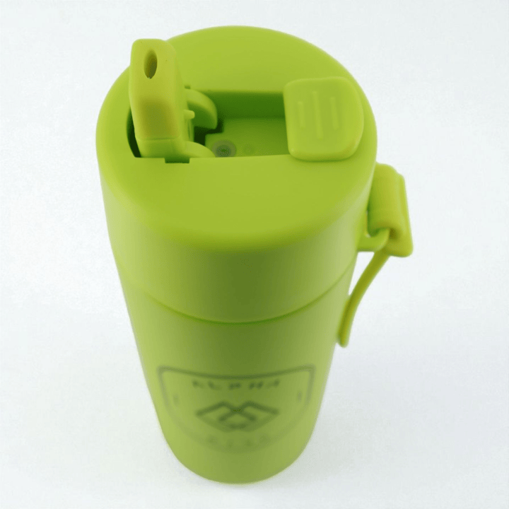 Alpha Kids Stainless Drink Bottle – 600 ml | Leakproof Kids Bottle for School (Lime Green) - Alpha Bottle