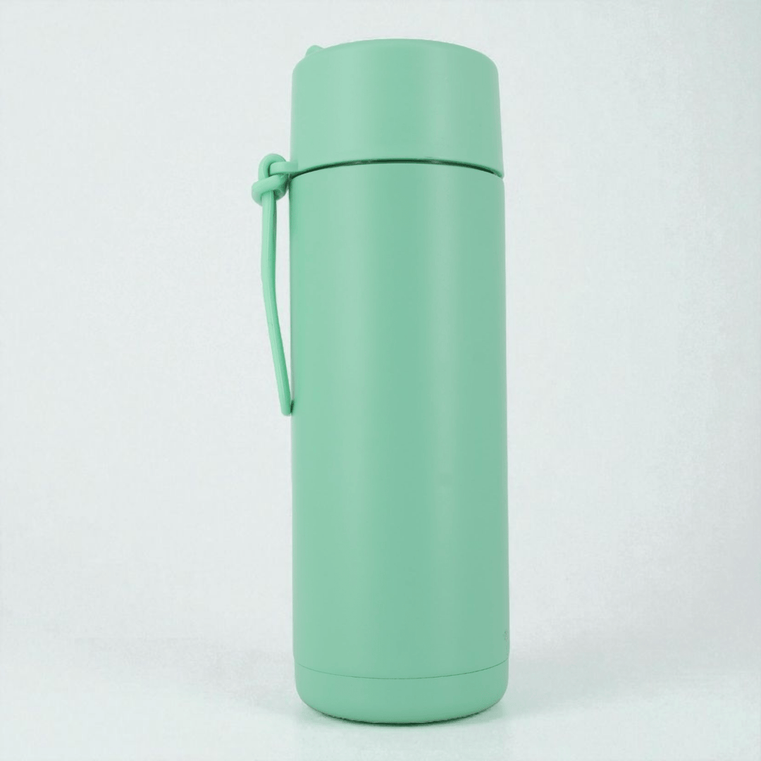 Alpha Kids Stainless Drink Bottle – 600 ml | Leakproof Kids Bottle for School (Mint Green) - Alpha Bottle