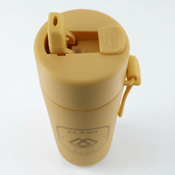 Alpha Kids Stainless Drink Bottle – 600 ml | Leakproof Kids Bottle for School (Mustard) - Alpha Bottle