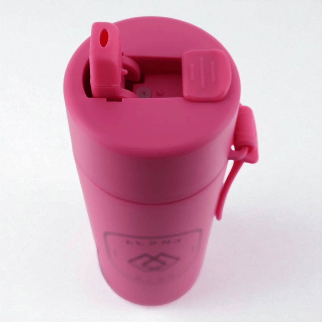 Alpha Kids Stainless Drink Bottle – 600 ml | Leakproof Kids Bottle for School (Pink) - Alpha Bottle