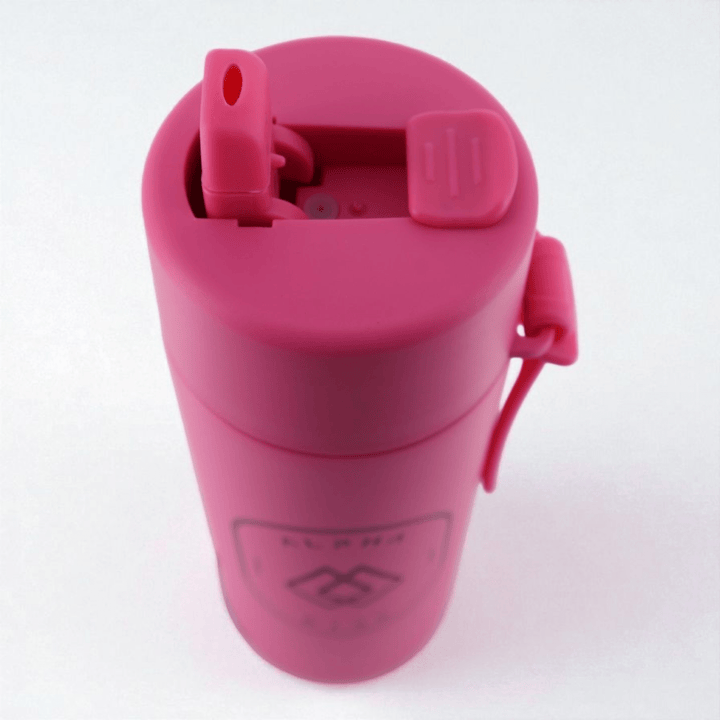 Alpha Kids Stainless Drink Bottle – 600 ml | Leakproof Kids Bottle for School (Pink) - Alpha Bottle