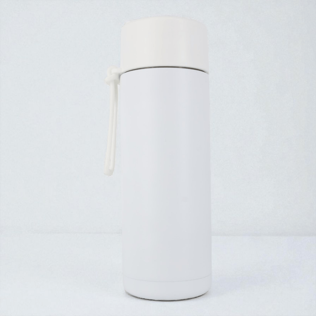 Alpha Kids Stainless Drink Bottle – 600 ml | Leakproof Kids Bottle for School (White) - Alpha Bottle