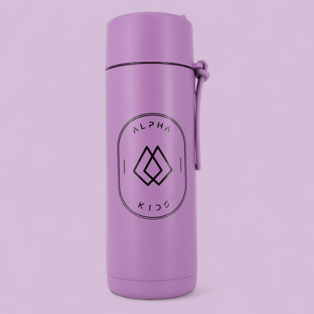 Alpha Kids Stainless Drink Bottle – 600 ml | Leakproof Kids Bottle for School - Alpha Bottle