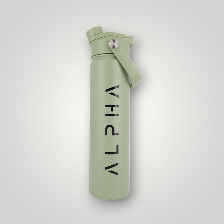 Alpha Bottle 750mL Insulated Water Bottle | Sip & Chug Lid | Olive